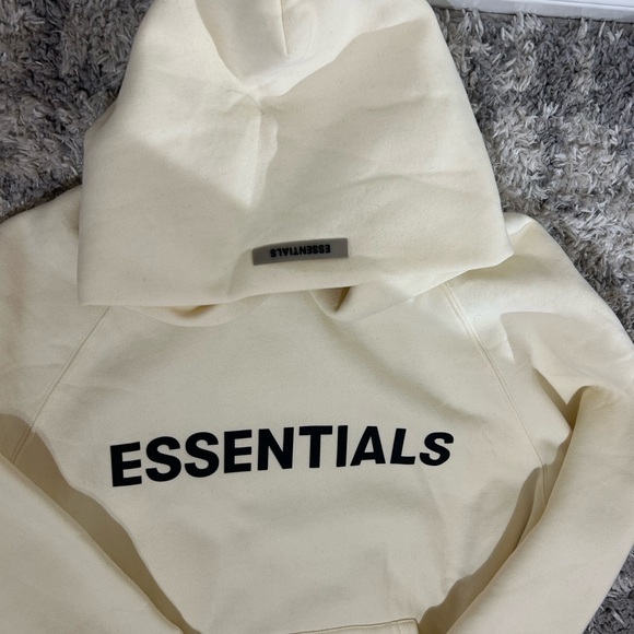 Essentials Cream Hoodie - Picture 2 of 3